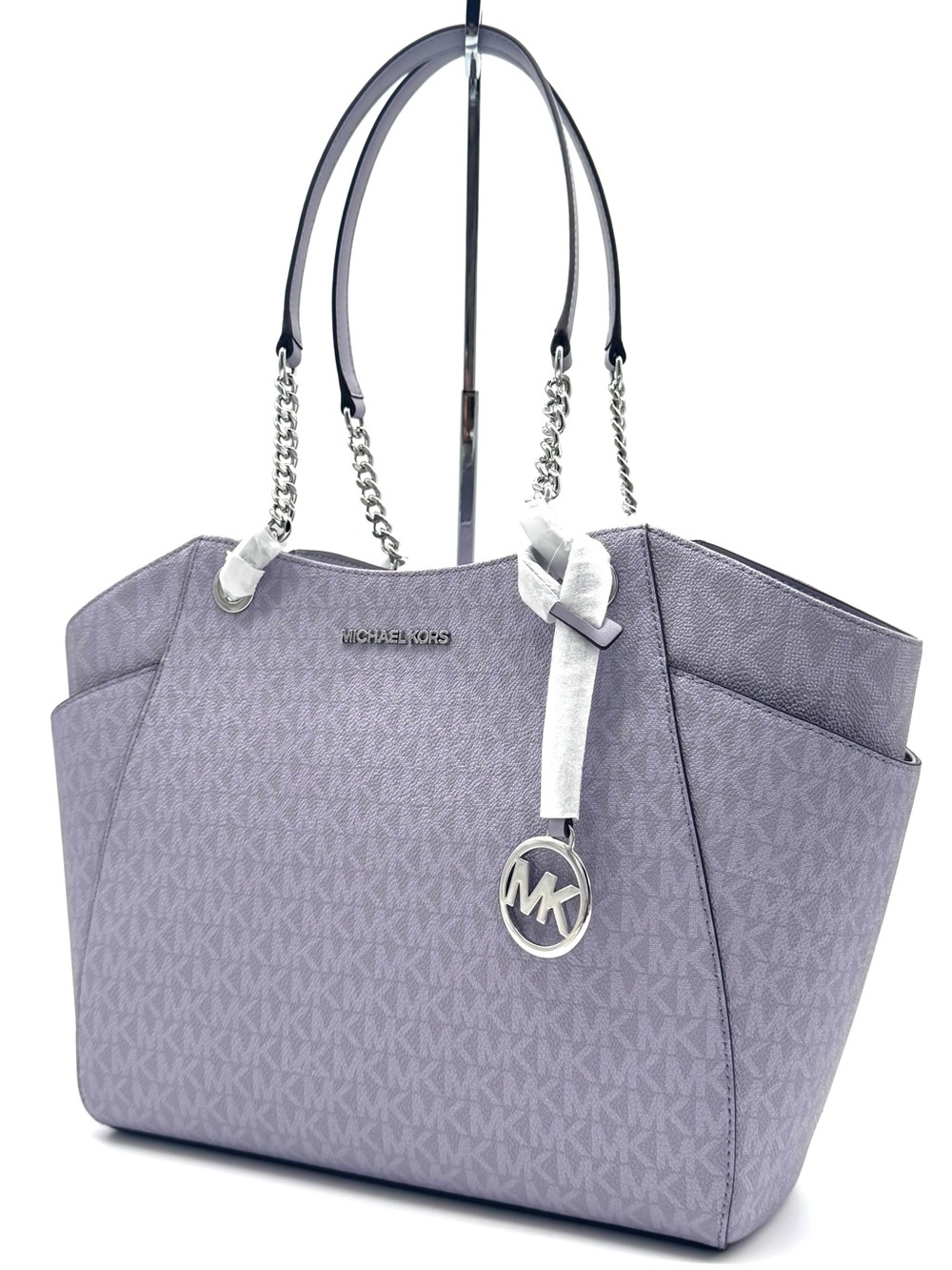 Michael Kors Jet Set Large Signature Logo Shoulder Bag - Lilac - Picture 1 of 9
